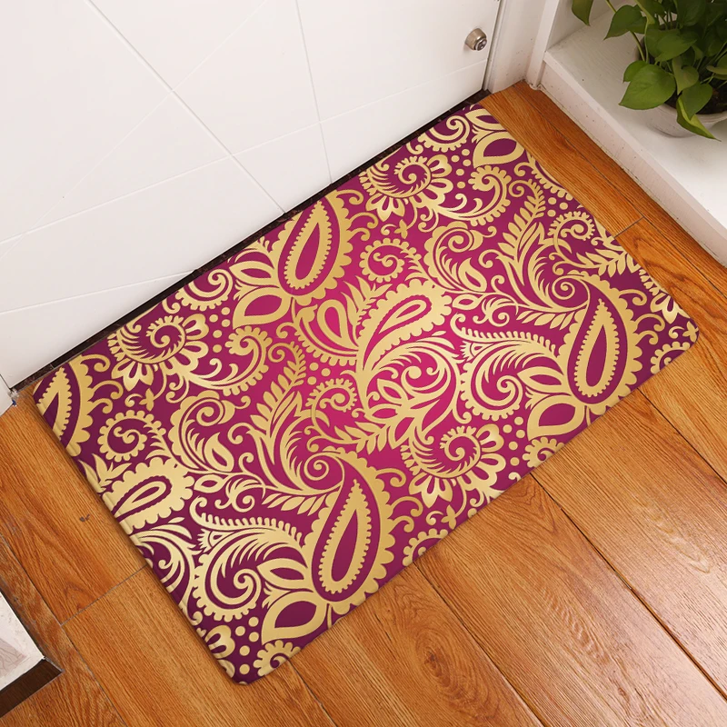 Геометрический принт ковры Нескользящие кухонные коврики для дома гостиная коврики 40x60 см
