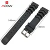 18mm 20mm 22mm Silicone Watchband Black Rubber Sport Waterproof Men Women Replacement Bracelet Band Strap Accessories ► Photo 2/5