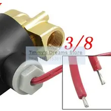 Почтой 3/8 ''Латунь 2 Way NC Переключатель Магнитный Соленоидный клапан 2W040-10 AC110V