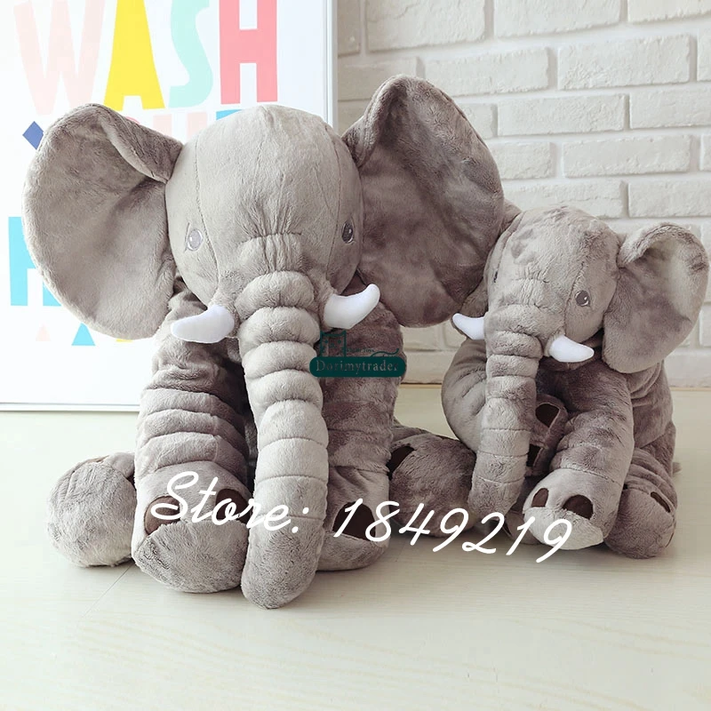 Dorimytrader 80cm Plush Cartoon Elephant Toy Giant Stuffed Soft Hot Animal Hug Pillow Doll Baby Present Dy Baby Earmuff Babibaby Doll Toys R Us Aliexpress