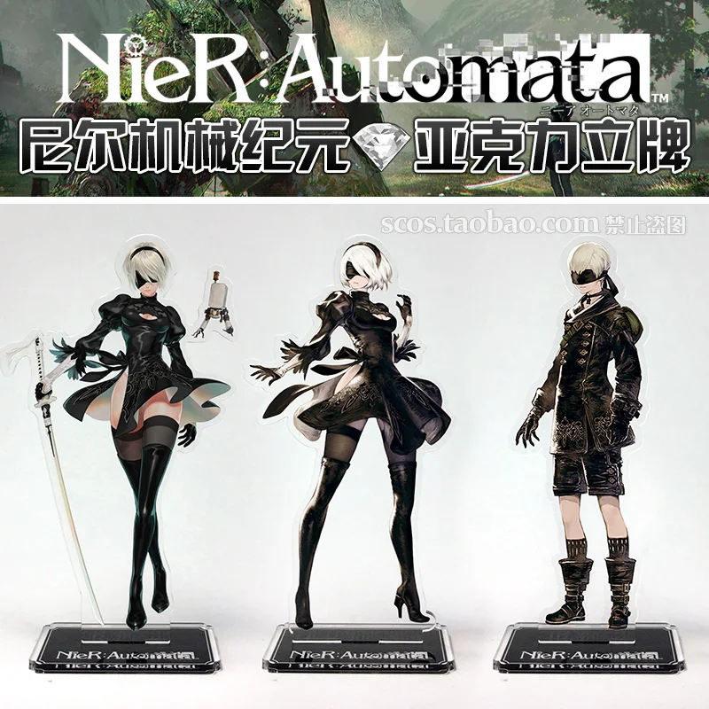 

Japan Anime NieR:Automata 2B YoRHa No. 2 Type B 9S Cosplay Acrylic Stand Figure Model Plate Decor Gifts