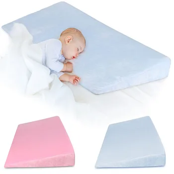 

Baby Sleep Positioner Pillow Anti-Reflux High Incline Newborn Baby Crib Wedge S7JN