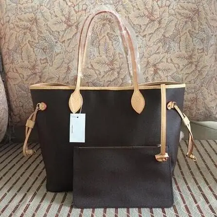 

2019 New Fashion Women Handbag Neverful Real Leather Bag with Good Quality Bags Size GM/MM FREE SHIPPING