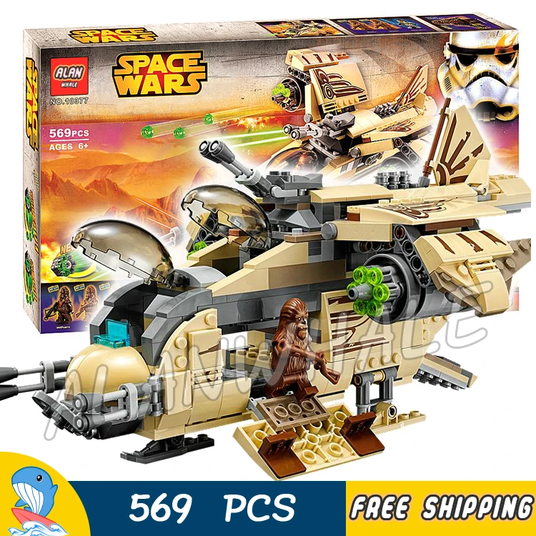 

569pcs Space Wars Gunship Fighter 10377 Figure Building Blocks Sets Wullffwarro Kanan Toys Compatible With LegoING