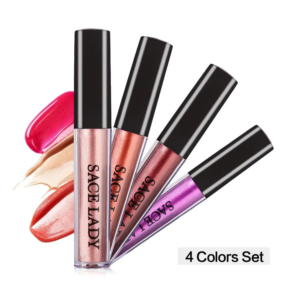 

2019 New 1.5ml Lip Makeup Sexy Long Lasting Matte Metallic Finish Lip Gloss Non-sticky Lipstick Beauty Cosmetic Tool