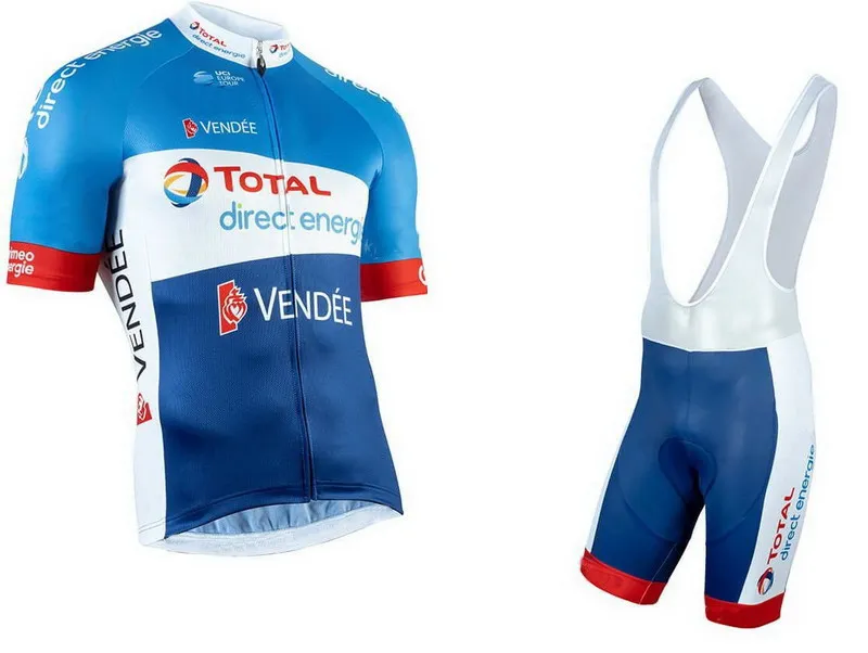 

2019 Total Direct Energie pro team Men Cycling Jerseys Set Racing Bicycle Summer Short Sleeve Clothing Kit Maillot Ropa Ciclismo