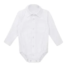 Одежда с длинными рукавами для новорожденных; белые рубашки для маленьких мальчиков; комбинезон джентльмена; боди; костюм для малышей; ropa bebe# G8
