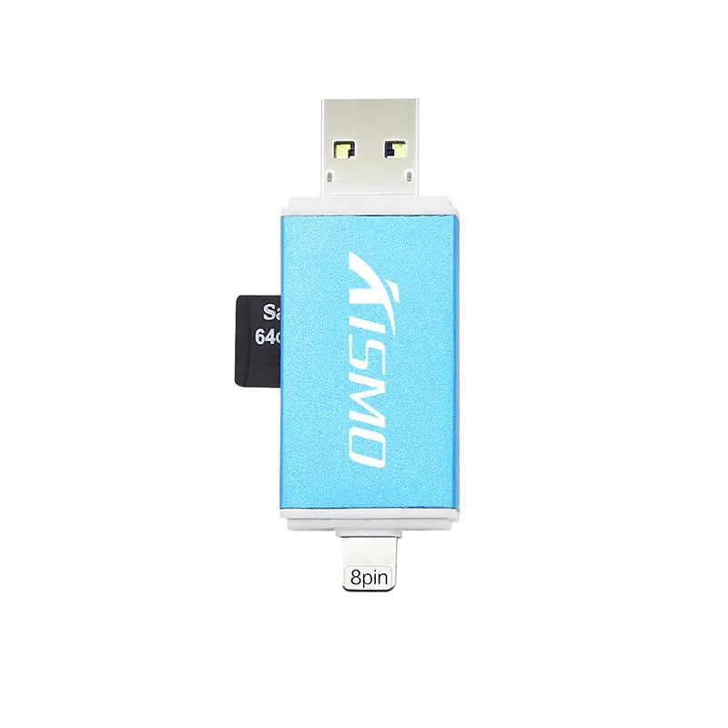 Kismo микро SD карты памяти OTG USB, для карты памяти SD Card Reader Адаптер для iPhone X 8 7 6 Plus 5S iPad Air A3 A5 A7 2016 S6 S7 край Android