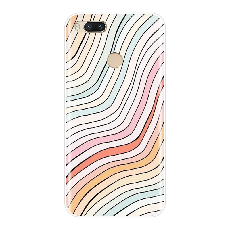 Задняя крышка для Xiaomi MI A1 A2 Lite Mi5 Mi6 Mi8 Арт мягкий силиконовый чехол телефона Mi 5 5C 5S
