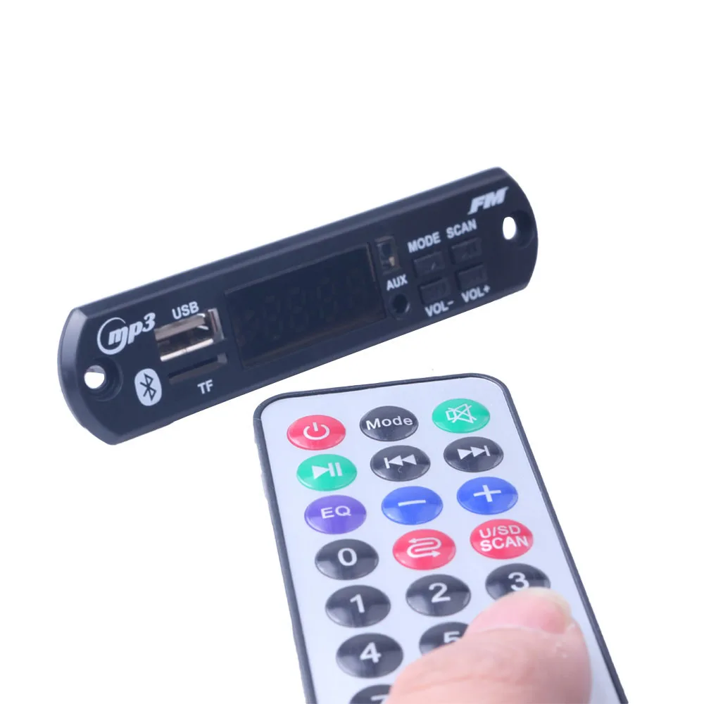 Автомобильный аудио USB TF FM радио модуль беспроводной Bluetooth 12 в MP3 WMA декодер плата