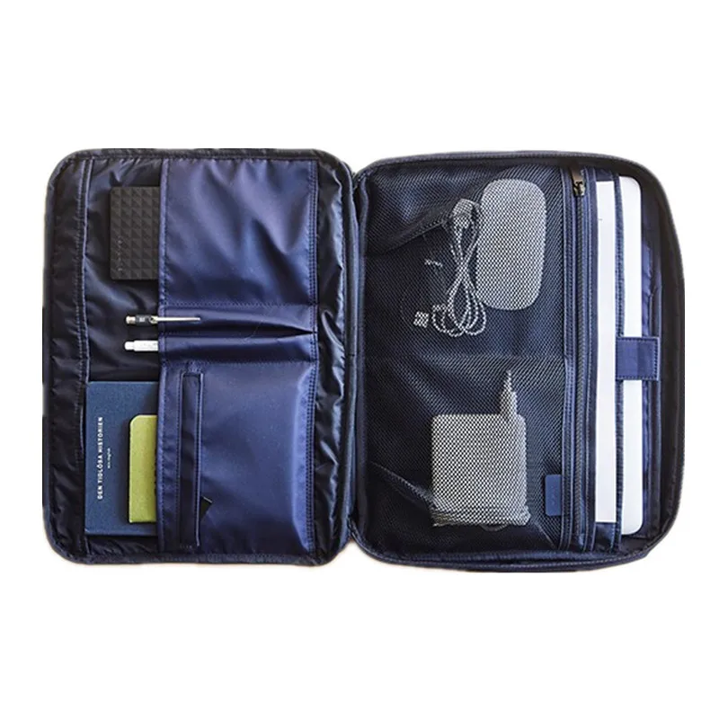 

Men Business Document Bag Shockproof 13 inch Notebooks Laptop liner bag Briefcase A4 File Folder Paper Storage Travel Accessory
