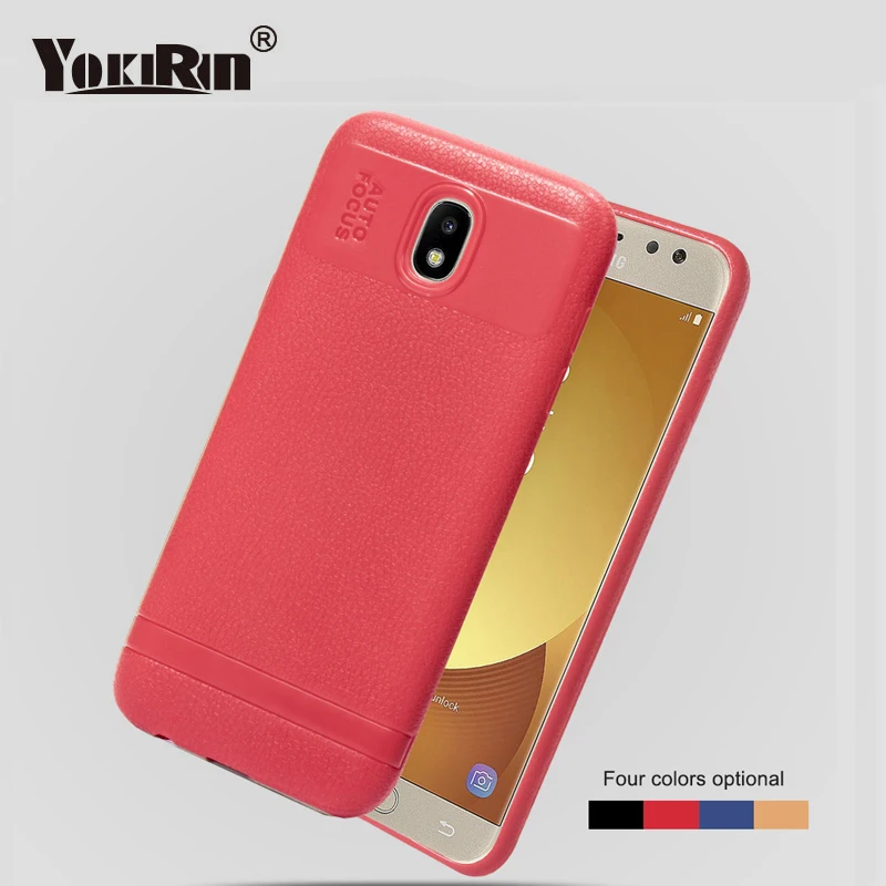 YOKIRIN Litchi Leather Case For Samsung Galaxy S7 Edge S8 S9 Plus S9+ J3(J330) J5(J530) EU Silicon Soft TPU Back Cover Fundas |