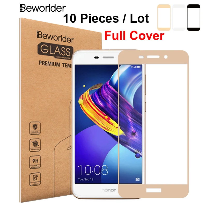 Beworlder закаленное Стекло для huawei Honor 6C Pro Полное покрытие Экран Защитная пленка V9