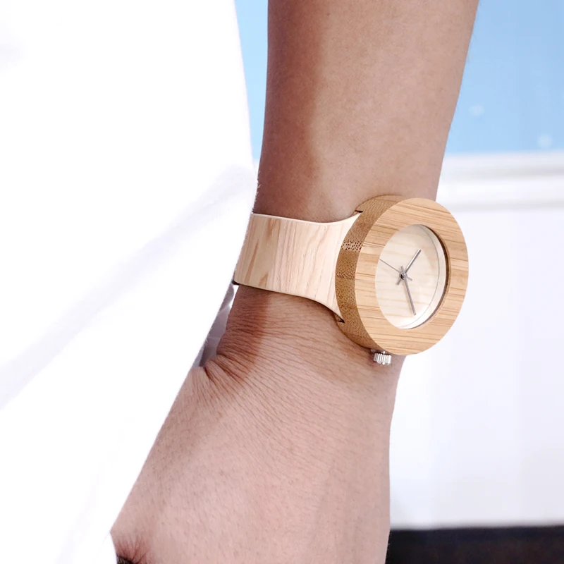 2017 Luxury BOBO BIRD Wood Watches Genuine Leather Band Wooden Watch for Men and Women Bracelet Wood Wristwatches Gifts C-H11