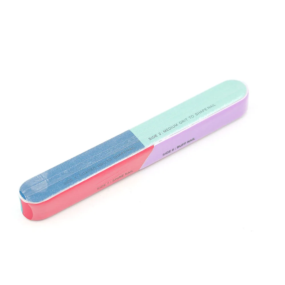 Nail Tools Nail Buffer Block 20pcs/lot 7 Way Nail File Buffer For