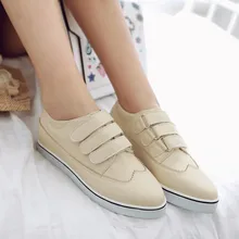 2016 New Korean Style Low Flat Bottom cansual Shoes A Thick Waterproof Muffin Bottom Increased Singles Women Shoes