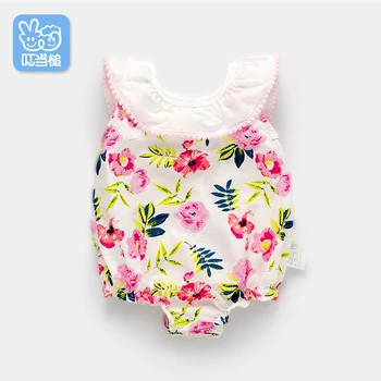 

Dinstry Baby clothes summer jumpsuit newborn children Princess prints girl beautiful and stylish romper