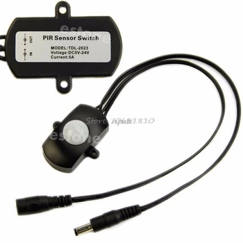 

LED Strip Automatic MINI DC5-24V PIR Infrared Motion Sensor Detector Switch 5A Drop ship