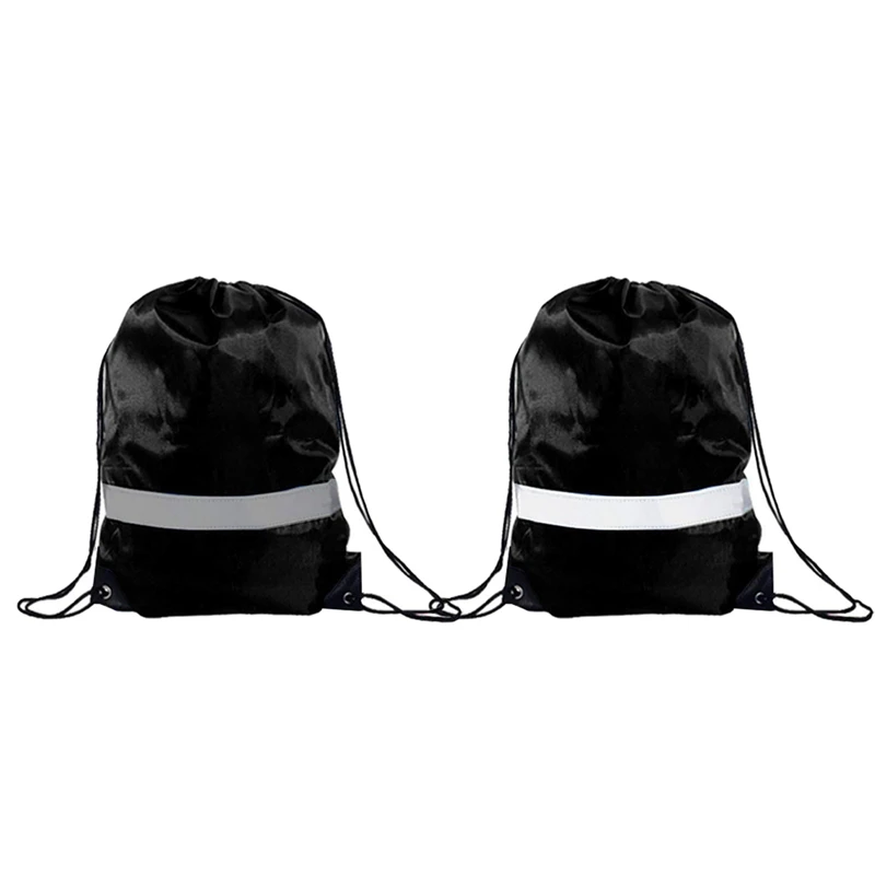 Рюкзаки с застежкой-шнурком-10 ПАК светоотражающий Рюкзак-мешок спортивный тренажерный зал Cinch Сумка дорожная ткань шнурок рюкзаки