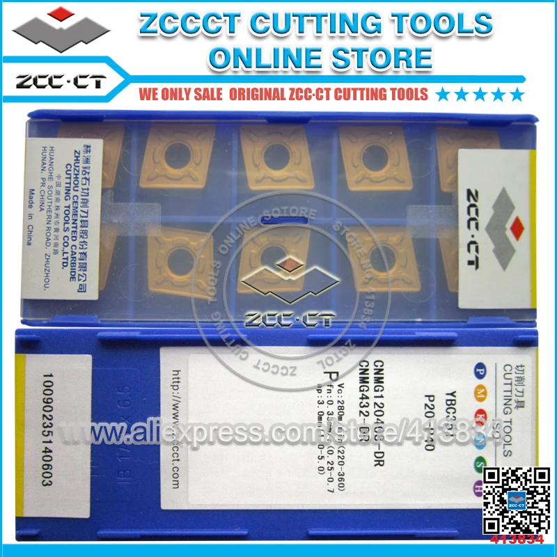 

Free Shipping ZCCCT cutting tools cnc turning inserts CNMG 1 Pack