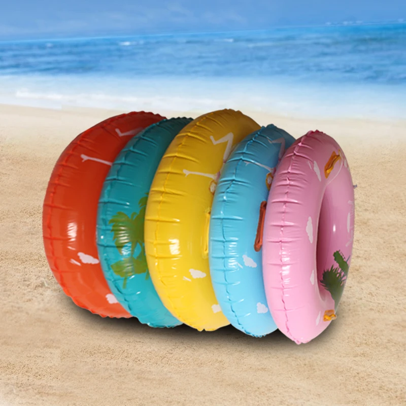 5ColorsKidsCartoonInflatableSwimRingPVCBabyWaterToySwimming