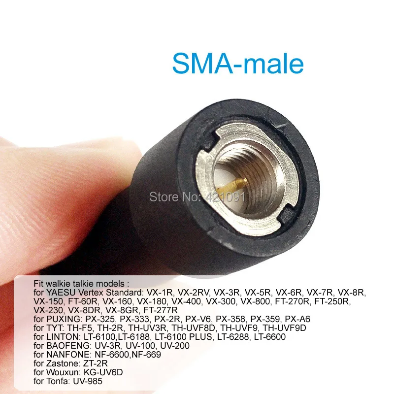 Polegar para Walkie Rádio em Dois Mini Antena Talkie Yaesu Vertex Vx-3r Vx-6r Ft-60r Vx-300 Ft-250r Puxing Px-325 Px-333 Th-uvf9 Sentidos 6 vertex VX-3R VX-6R FT-60R VX-300 FT-250R puxing