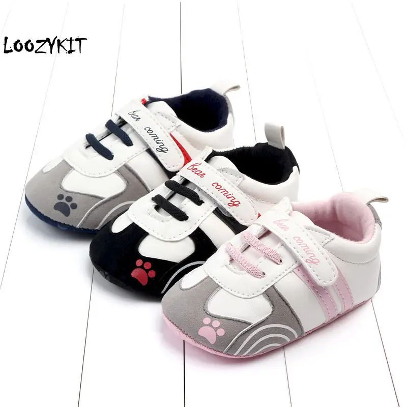 

Loozykit New Toddler Moccasins Baby Shoes PU Leather First Walker Shoes Soft Sole Newborn Girls Boys Brand Sneakers 0-18M