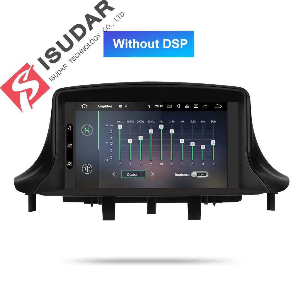 Isudar 1 Din Automotivo радио Android 9 для Renault/Megane 3 Fluence GSP Автомобильный мультимедийный dvd-плеер 8 ядерный ram 4G rom 64G DSP DVR - Цвет: ROM 32GB Without DSP