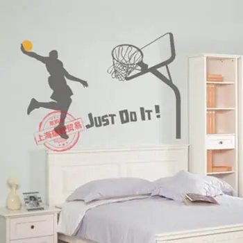 

Street Basketball Player Sticker Sports Decal Posters Vinyl Wall Decals Pegatina Quadro Parede Decor Mural Basketball Sticker