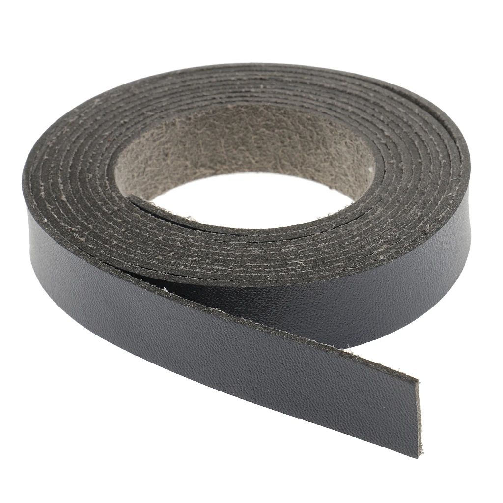 2Pcs 2 Meters PU Leather Strap Strips Leathercraft Supplies for DIY Crafts