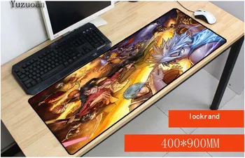 

Yuzuoan Large Overlock Gaming One piece DIY Design Pattern Computer Mousepad Gaming Mouse Pad Size 30x60 30x70 30x80 and 40x90cm