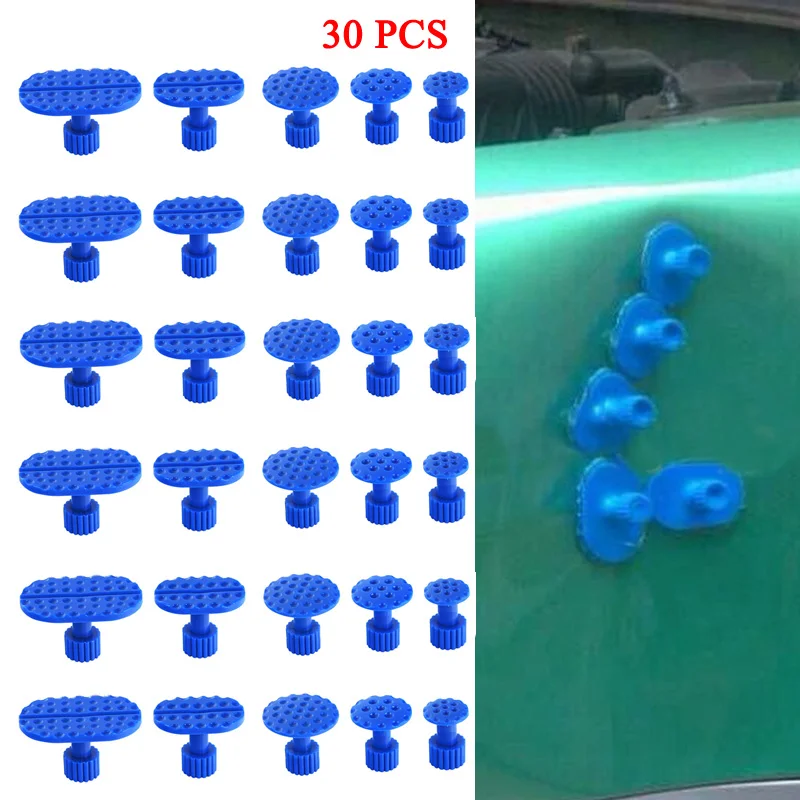 30 шт. автомобиль тело вмятин безболезненный инструмент для ремонта удаление Тяговая Съемник вкладки набор автомобильные аксессуары