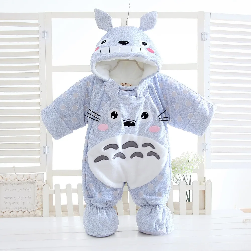 

6M-24M Cartoon Cat Baby Rompers Winter Warm Clothing Set for Boys Animal Infant Girls Clothes Newborn Overalls Baby Jumpsuit