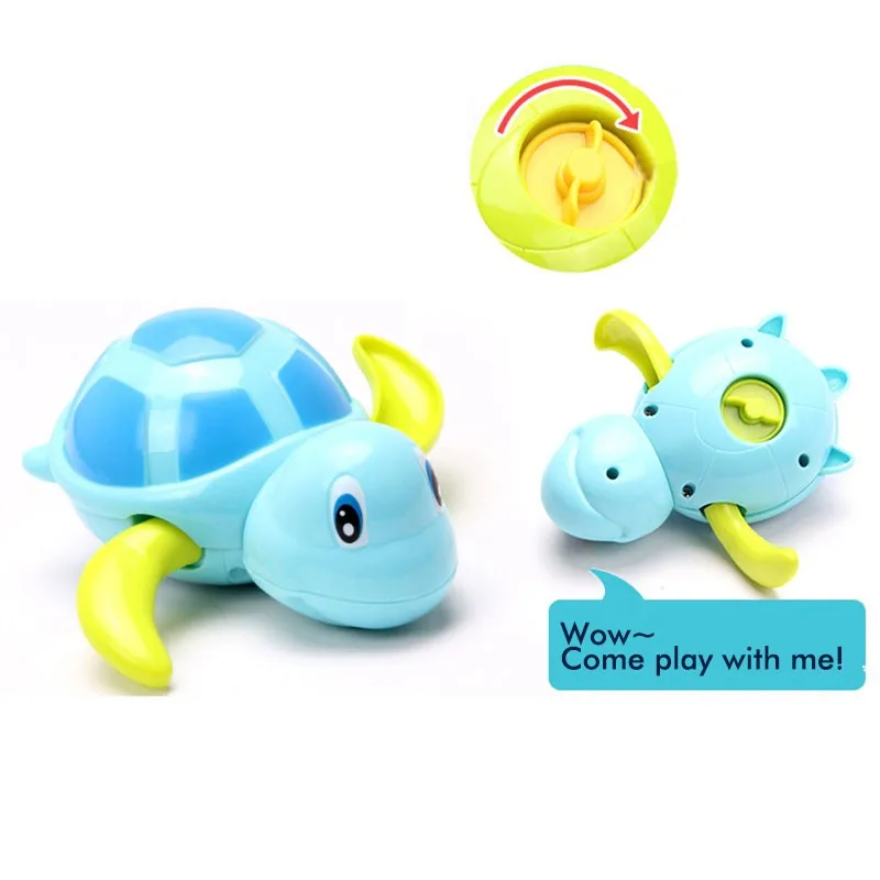 1Pcs New Cute Animal Turtle Dolphin Baby Shower Toy Swimming Pool Accessories Toys for Kids Children Bath Classic Clockwork Toy