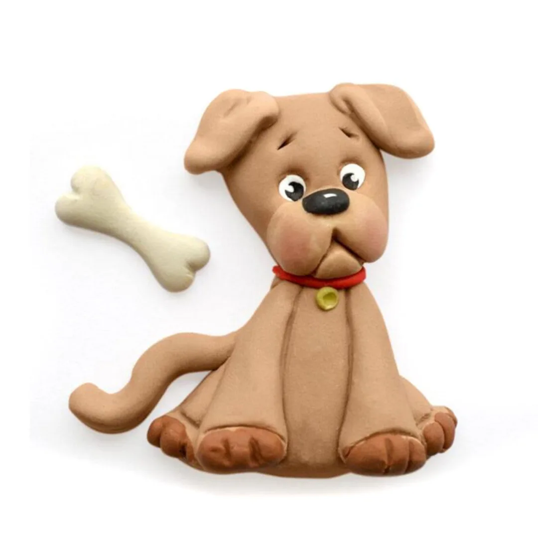 3D Dog Silicone Fondant Mold Cake Decoration Tools Chocolate Gumpaste Mould for Fondant, Gum Paste, Chocolate, Crafts