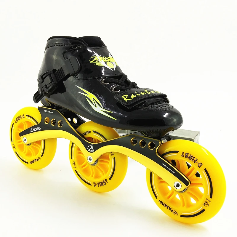 المهنية مضمنة سرعة أحذية تزلج 3 عجلات زلاجات دوارة النساء/الرجال مضمنة التزلج أحذية الكبار/الطفل 2018 جديد أحذية رياضية