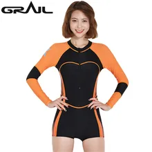 GRAIL, спортивные цельные купальники, брендовые купальники для женщин, Короткие купальные костюмы, купальный костюм, пляжная одежда для женщин и девушек, LS-18674