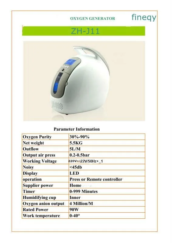 XGREEO мини 5L кислородный генератор ZH-J11 высококачественный кислородный концентратор кислородный бак