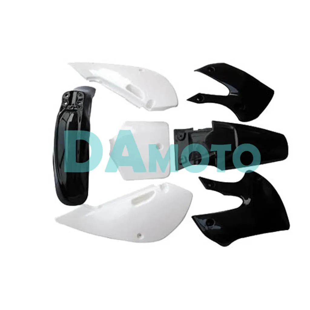Новый черный и белый для KLX110 KLX 110 DRZ110 DRZ DIRT PIT BIKE PLASTICS KIT ATOMIK DHZ ORION|klx 110|klx dirt bikeklx pit bikes