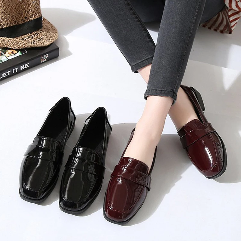 Spring women pumps 2018 designer comfortable brand leather