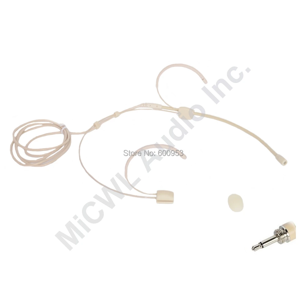 

Free Shipping Omni-directional Wireless Headset Microphone for Radio System 3.5mm External Spiral Lock Plug Dual Ear Headworn