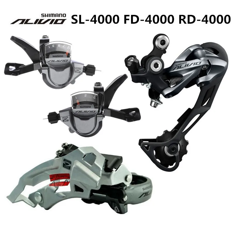 SHIMANO ALIVIO M4000 9S 27S Скорость MTB велосипед Группа Комплект 3 части с рычагом