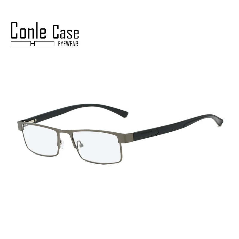 VBNM тренд очки для чтения для пожилых дам очки старая мода Металлическая оправа для очков очки - Цвет оправы: Gray