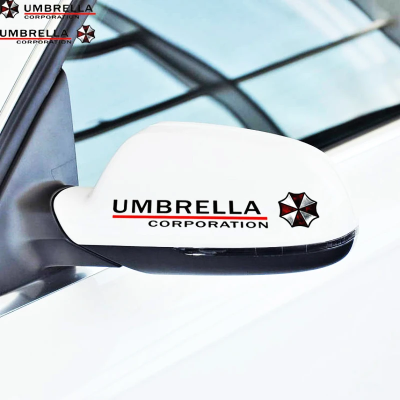 Volkrays 2 X Umbrella Corporation автомобильные наклейки зеркало заднего вида Переводные