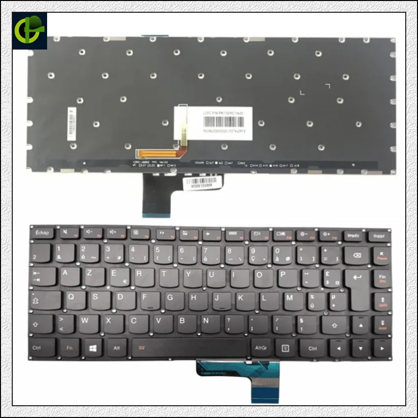  French Backlit keyboard for Lenovo YOGA 2 13 20344 YOGA2 13 U31-70 500S-13ISK 500S-13 20344 YOGA 3 