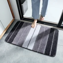 Простой полосатый ковер коврики для гостиной кухни спальни Нескользящие коврики небольшой коврик у двери