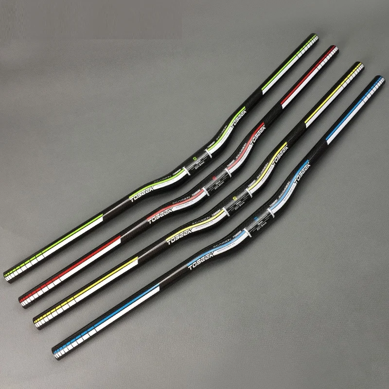 New TOSEEK full carbon fiber Bicycle Handlebar 31.8 mm Rise Handlebar