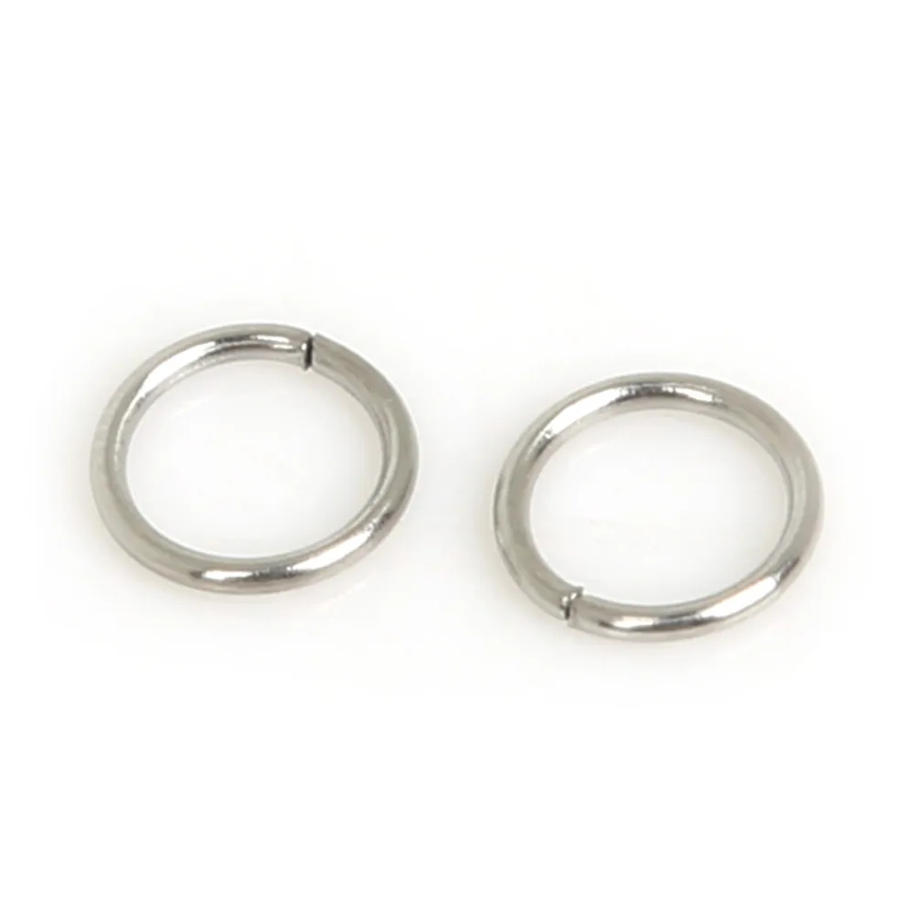 200Pcs 스테인레스 스틸 오픈 점프 반지 DIY 쥬얼리에 대 한 4mm/5mm/6mm/7mm/8mm/9mm/10mm 목걸이 팔찌 결과 커넥터 만들기