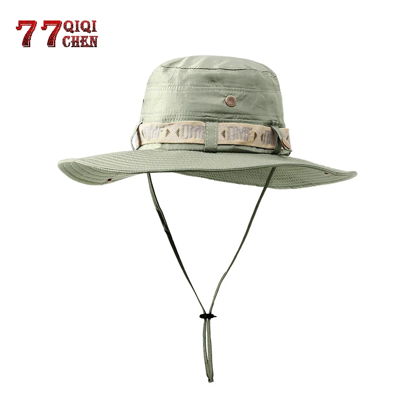 

QIQICHEN Military Tactical Sniper Hats waterproof gorra Men Summer UV Protection Cap Men's Outdoor mountaineering fishing Caps