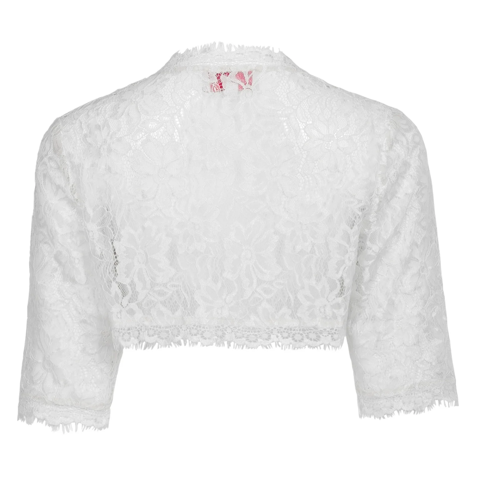 Женское свадебное болеро для подружки невесты с рукавом 3/4 кружевной